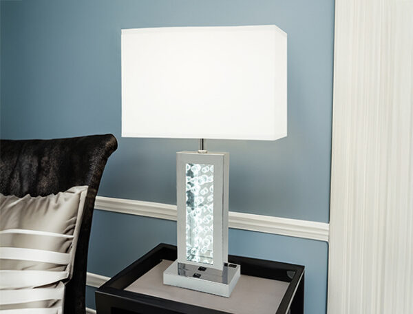MONICA LAMP CHROME-LED ACCENT