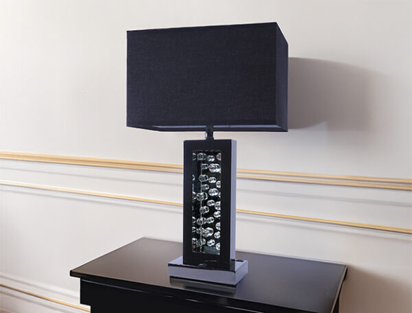 MONICA LAMP BLACK NICKEL-LED ACCENT