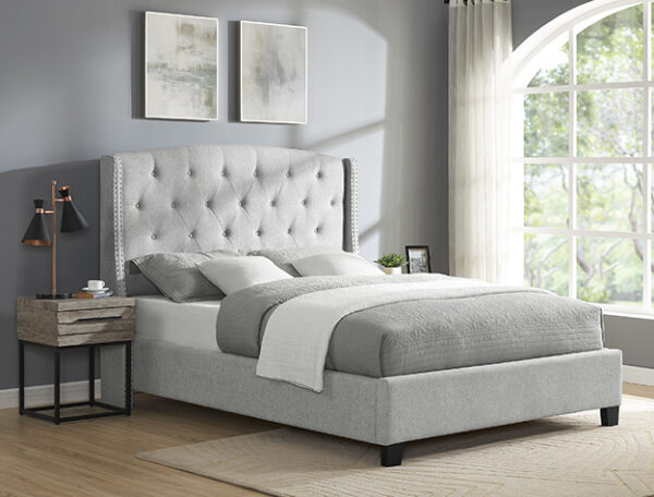 SOPHIA KING UPHOLSTERED BED-DOVE